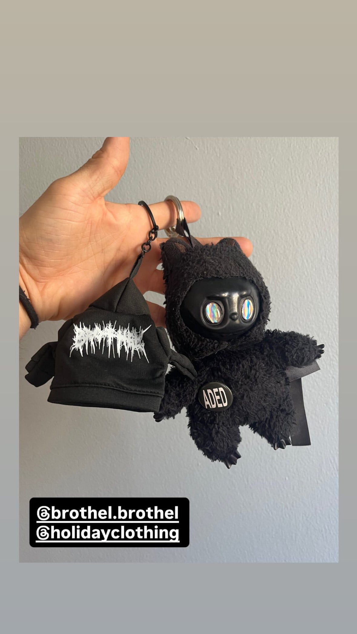 brothel. - Mini Hoodie Keychain